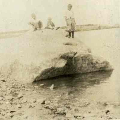 Boys Playing on the Shore