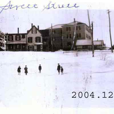 Photo of the corner of Swett and Mill Streets