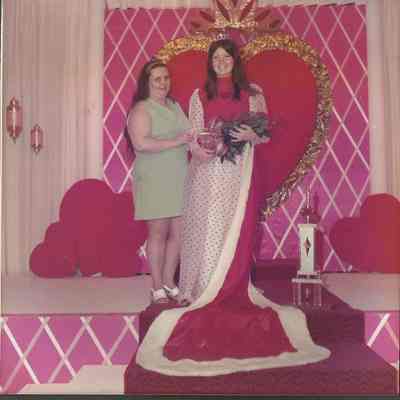 The 1974-75 Brunswick Teen Queen Debra Jellison and her mother