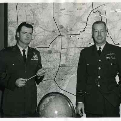 Officers and a Map