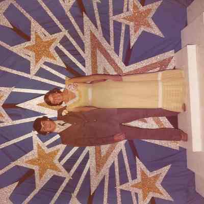 Contestant Joanne St. Pierre escorted by Mark Breton.