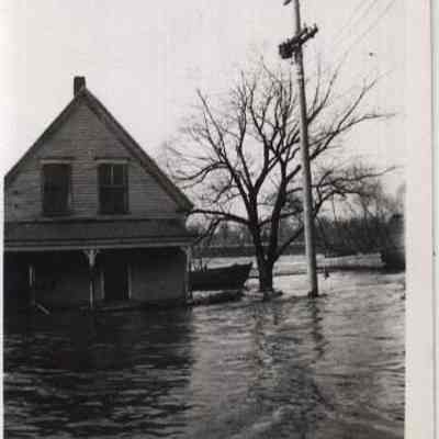 Water St during flood
