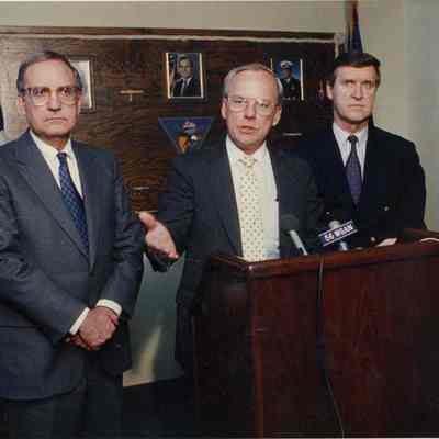 George Mitchell, Lawrence Garrett, and William Cohen