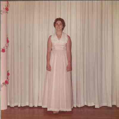Contestant #5 Cathy Morhidge at the Teen Queen Ball.