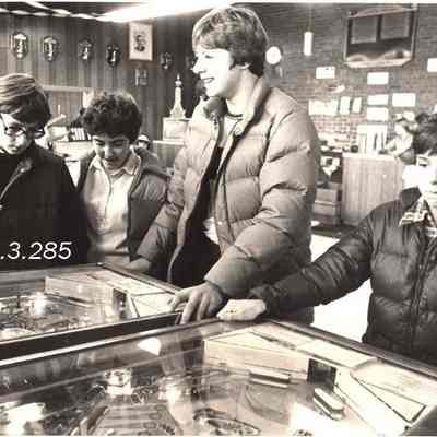 Kids Playing Pinball