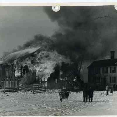 Barn Fire at the Skolfield House