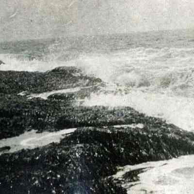 Waves on a Rocky Coast Line