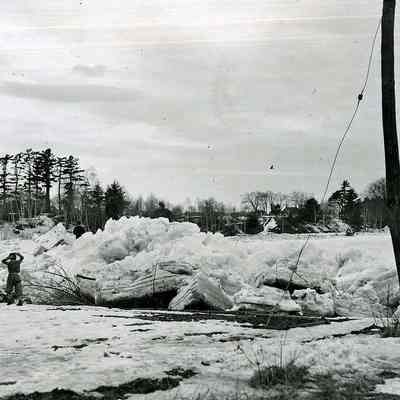 Ice on the River during the 1936 Flood