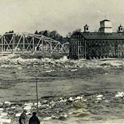 Frank J. Wood Bridge and Pejepscot Paper Mill