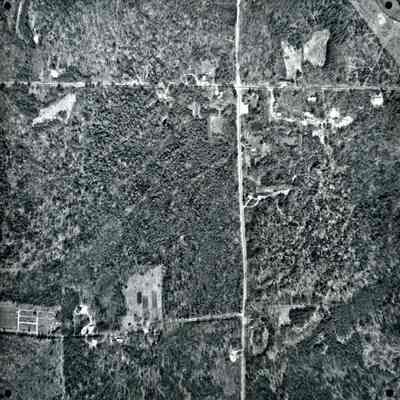 An aerial view of Durham Road. 5/1/1976.