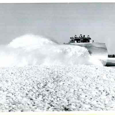 Snow Plow on Naval Air Station Runway