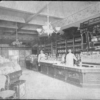 A photo of Elmer Bickford's Drug Store.