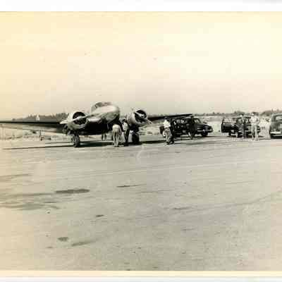 Beech 18 Plane at Brunswick Naval Air Station