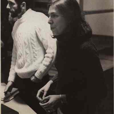 A photo view of Brian Marden & Robin Peters. 1//31/1980.