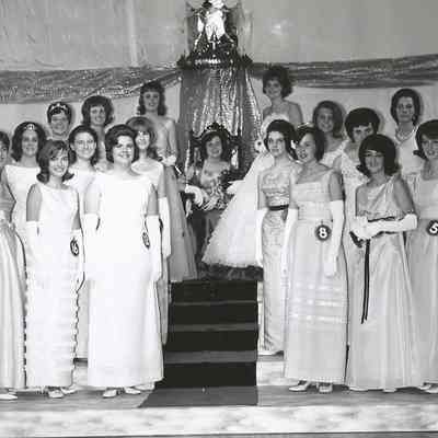 New Teen Queen N. Paquette and her court.