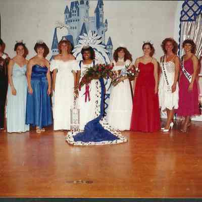 A color photograph of the queens