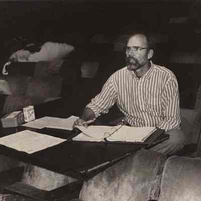 A photo view of Frank Wicks. 6/16/1986.