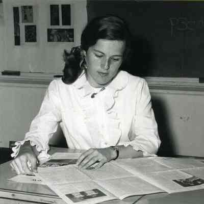 Trudie Grace editor of "Orbla". c. 1962.