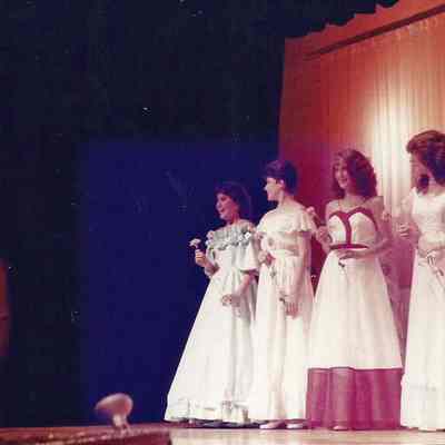 A color photograph of the naming of Miss Congeniality Wendy Mercier.