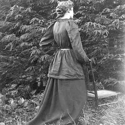 Unknown Woman Holding a Chair