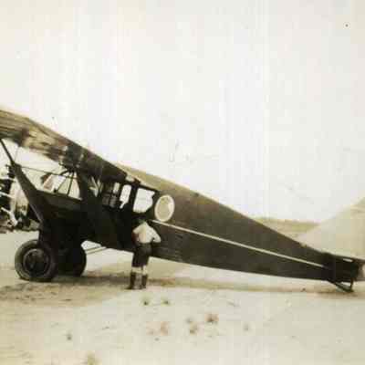 Bellanca airplane, landed in1937.