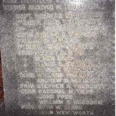 A photo of the 20th Maine monument.