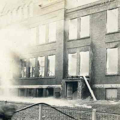 Brunswick High School after the fire