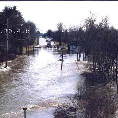 Mill Street during the 1987 flood