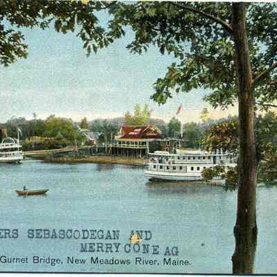 Steamers in New Meadows River, Maine
