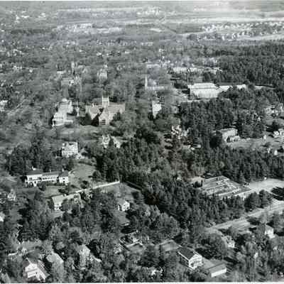 Aerial View of Bowdoin College and Vicinity