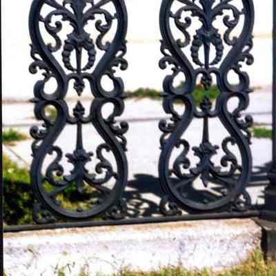 The iron fence at 85 federal Street