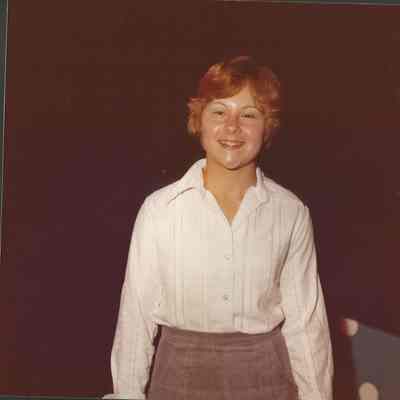 Shannon Crane posing in her talent costume.