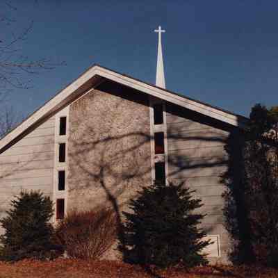 A photo view of a church. 1/10/1991.