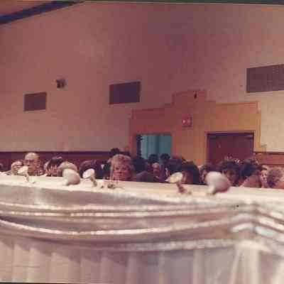 A color photograph of the audience at the Miss Brunswick Pageant