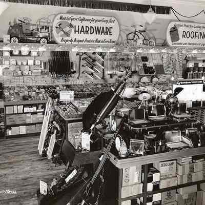 Leathers Hardware store.