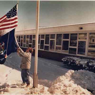 A photo view of Matt Olivo and Joseph Kenny. 2/9/1989.
