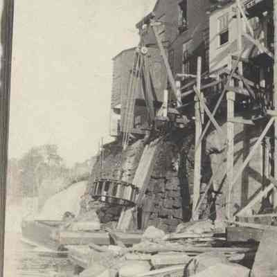 Construction at the Pejepscot Mill.