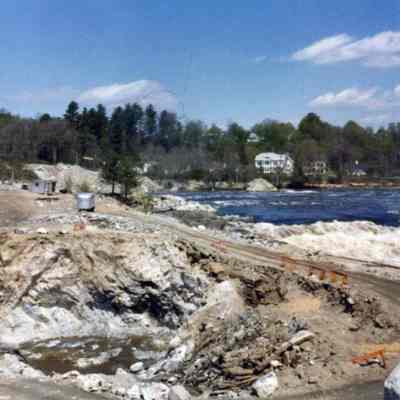 Access Road from the Topsham side to the Dam Construction Site