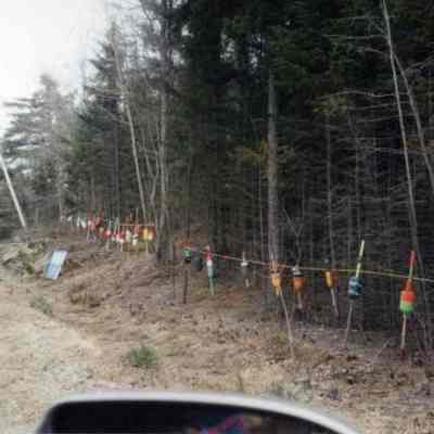 Buoys Lining Route 123 in Protest of Liquified Natural Gas