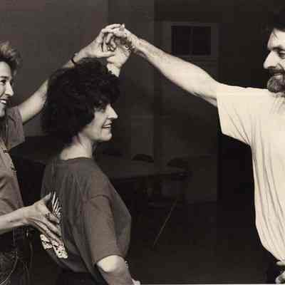 A photo view of dancing at the K of C Hall. 10/18/1992.