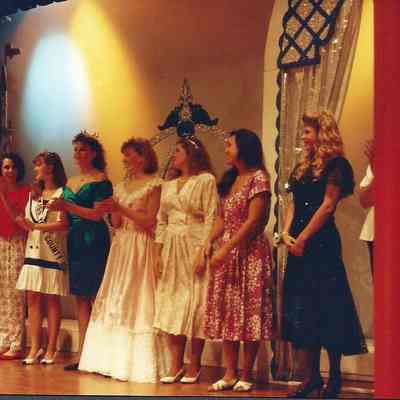 Christine Gagne, Sarah, Jennifer Johns, Cheryl Breton, Stacy Bean, Crystal Hurd, Autumn Ison, and 1988 teen Queen Lisa Kelly