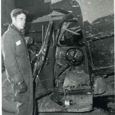 A photo the Charles DeLong accident. 2/27/1956