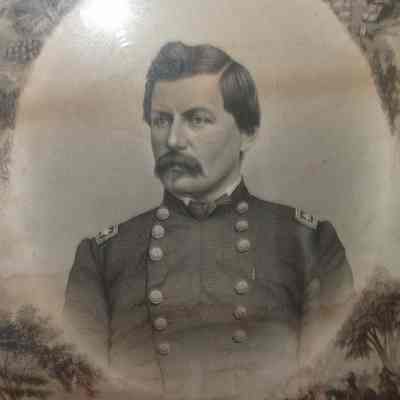 Framed Print of Major General George McClellan