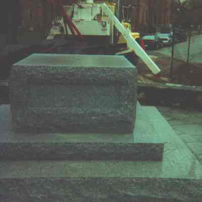 Chamberlain statue pedestal