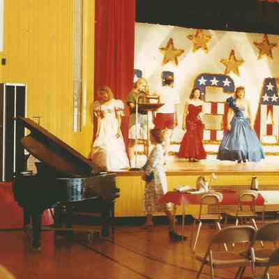 Miss Brunswick participants practicing the gown walk