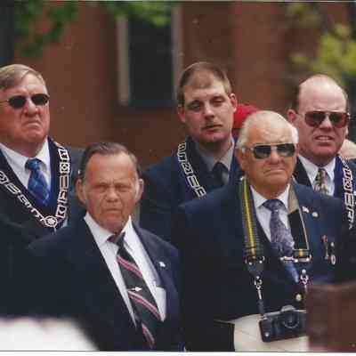 Men at the Chamberlain Statue Dedication