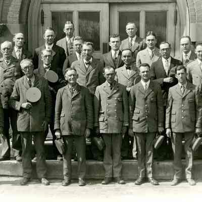 Post Office Workers Outside of the Town Hall