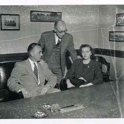 Mrs. Lancelot Cooper with Two Men