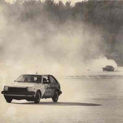 A photo view of Car 69 racing. 1/21/1992.