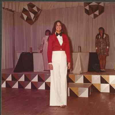 Maureen Fortin posing in her talent costume.